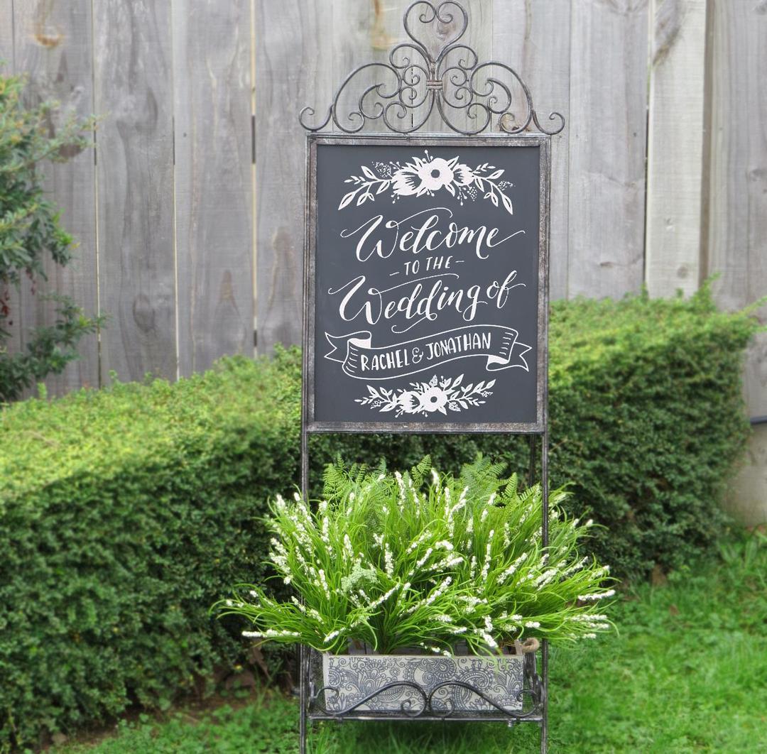 Wrought Iron Blackboard - Blank image 0